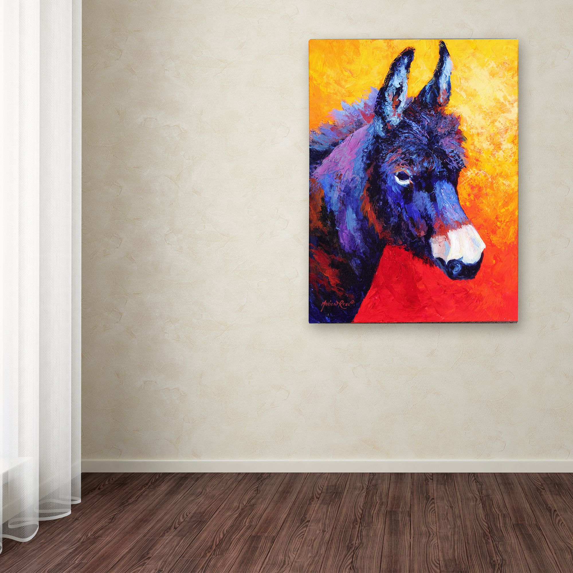 Marion Rose 'Donkey IVX' Canvas Art