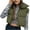 Army Green, variant on Lindreshi Cropped Tank Tops for women's Winter Crop Vest Lightweight Sleeveless Warm Outerwear Vest Padded Gilet Tops Coat