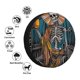 thumbnail image 4 of Balery Coffee-Drinking Skull Cubiertas para Neumáticos - Protector Resistente para Neumáticos de Camioneta, SUV, Remolque, Camper y RV-16 inch, 4 of 6