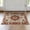 Rust Orange Red Ivory, Pattern 2, variant on ODIKA 8'x10' Washable Area Rug Durable, Non-Slip Orange Fall Boho Vintage Terracotta Farmhouse Medallion Design with Floral Scroll for Living Room, Under Sectional, Family