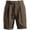 Coffee*, variant on Men's Shorts Casual Solid Color Stretch Waistband Business Casual Elastic Waist Summer Daily Wear Chic Holiday Shorts