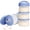 Blue, variant on Stackable Formula Dispenser Portable Milk Powder Container, 2 Pack, White