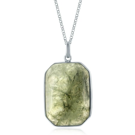 Faceted Star Pendant Sterling Silver 18+2