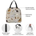 thumbnail image 4 of Fotbe Dog Animal Bolsa Térmica con Estampado y Forro de Aluminio Grueso Bolsa de Almuerzo con Bolsillo Frontal para Hombres y Mujeres, Ideal para Trabajo, Escuela, 4 of 8