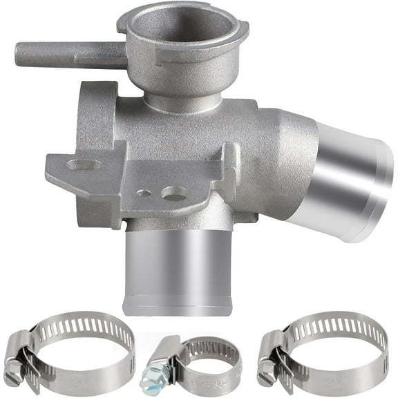 New Aluminium Upper Radiator Coolant Filler Neck w/ Clamps Engine Radiator Outlet Flange Waterpipe Fit for Nissan Altima Maxima 2007-2013 Replace# 215019-HA0A