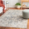 thumbnail image 3 of SAFAVIEH Baltimore Dimas Distressed Polyester Machine Washable Area Rug, Light Gray/Blue, 4' x 6', 3 of 12