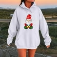 thumbnail image 2 of Makaor Cute Sweatshirts for Women Christmas Pockets Hooded Tops Tunic Santa Graphic Long Sleeve Pullover Tees Fleece Cute Fall Winter Clothes, 2 of 4