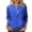 Blue, variant on Womens Summer Tops Long Sleeve Workout Tops Crop Top Long Sleeved Leggings Shirts Women Stylish Women Star for Blouses Small Laced Shirt Womens Casual Short Sleeve Periwinkle Shirt XXL