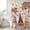 Orange, variant on Fall Gnomes Shower Curtain, Waterproof Shower Curtains for Bathroom, Thanksgiving Maple Leaf Grey Wood Grain Washable Fabric Bathtub Curtain Set Bath Decor with 12 Hooks 48"x72"