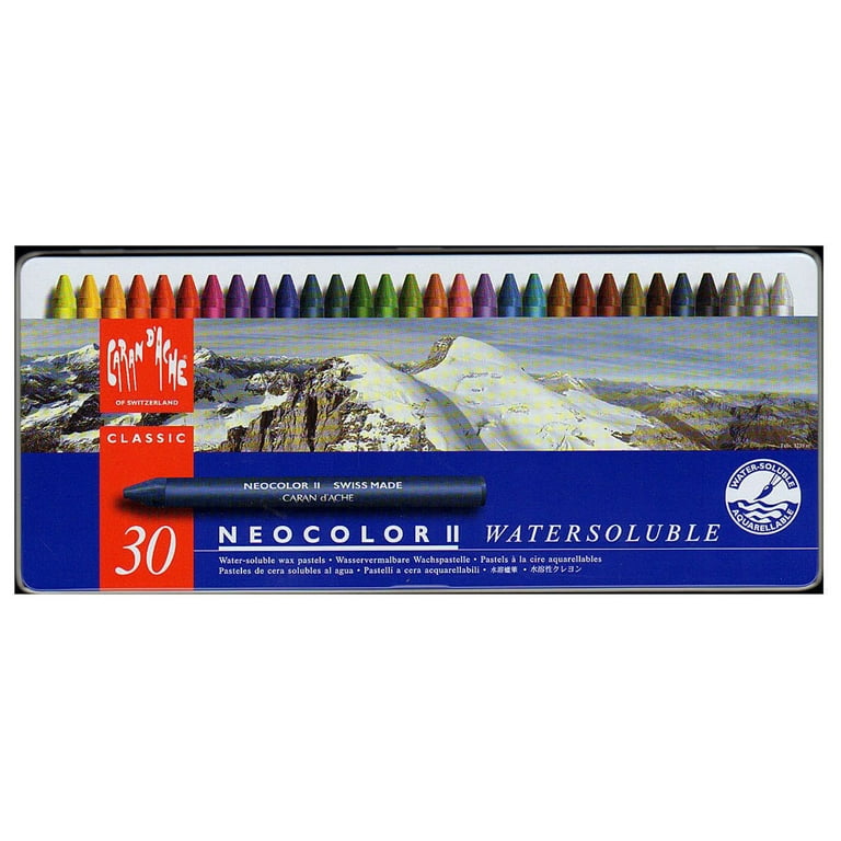 Classic Neocolor II Water-Soluble Pastels 84 Colors Crayon (Packaging may  vary)