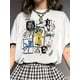 thumbnail image 1 of Women'S Casual Summer T-Shirt with Vibrant Cartoon Print - Loose Fit, Short Sleeve, Round Neck, Cotton, Relaxed Style, Everyday Tshirt | Playful Print Top | Comfortable Fit, 1 of 6