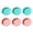 Size:8 inches, variant on Set of 6 Silicone Cake Molds Multilayer Round Baking Pans for Layered Rainbow Cakes Heat Resistant Dessert Mould