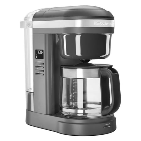 KitchenAid 12 Cup Drip Coffee Maker with Spiral Showerhead, Matte Charcoal Grey (Best Drip Coffee Maker Reviews 2019)