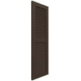 thumbnail image 3 of Ekena Millwork 12"W x 78"H True Fit PVC Two Equal Louver Shutters, Raisin Brown (Per Pair - Hardware Not Included), 3 of 11