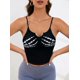 thumbnail image 4 of Camisola Corta Sin Mangas con Estampado de Calavera de Halloween para Mujer Negro S, 4 of 8