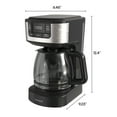 thumbnail image 6 of Savour by Tzumi 12-Cup Programmable Coffee Maker AC-Powered Brewing Machine, Black, 6 of 11