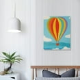 thumbnail image 4 of COMIO  Soar Rainbow Hot Air Balloon Stretched Canvas Wall Art, 4 of 5