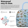 thumbnail image 3 of Womens Colorful Dinosaurs Names Labels Pattern Lunch Box for Work,Insulated Lunch Bag for Women,Loncheras Para Mujer,Leakproof Adult Lunch Bag for Work,Beach,Travel,Picnic,Camping, 3 of 7