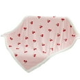 thumbnail image 5 of Pet Bed Multipurpose Soft Comfortable Double Layer Thickened Keep Warm Plush Fruit Print Pet Cushion for Cats, 5 of 7