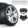 thumbnail image 3 of HEANUJJ 4Ud Tapas Centrales Para En Material ABS Negro Para Accesorios De Auto, 3 of 8