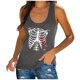thumbnail image 1 of Camiseta Sin Mangas Para Mujer Moda Cuello Redondo Sin Mangas Estampado Casual Blusa Odeerbi ODB153088, 1 of 7