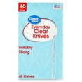 thumbnail image 3 of (6 pack) Great Value Plastic Everyday Clear Knives, 48 Count, 3 of 9