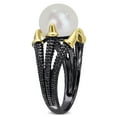 thumbnail image 3 of Everly Men's Cultured Pearl Sterling Silver Ring, 3 of 8