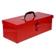 thumbnail image 1 of DEEPCRAFF Coffre à Outils en Fer Boîte à Outils Rouge Lot de 1 pour Utilisateurs de Remorques, 1 of 8
