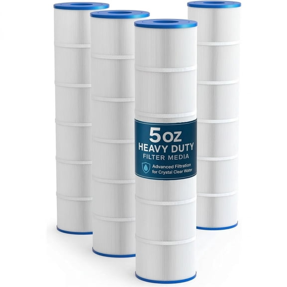 4-Pack CCP520 Pool Filter Cartridges Compatible with Pentair Clean & Clear Plus 520 | Fits Pleatco PCC130 & R173578 | 520 sq.ft High-Flow Pool Filter (Set of 4) |