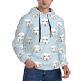 thumbnail image 2 of Lsque Dog Pattern Casual Men's Hoodie,Hooded Sweatshirt with Kangaroo Pocket,Pullover Hoodie-Large, 2 of 7