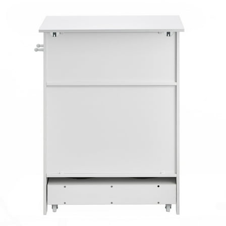 NNYYS Pet Feeding Station with 2 Elevated Bowls, Raised Bowls Stand with Storage, Dog Food Cabinet with Hidden Pull-out Bowl, Pet Toy Organizer