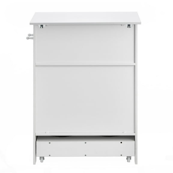 NNYYS Pet Feeding Station with 2 Elevated Bowls, Raised Bowls Stand with Storage, Dog Food Cabinet with Hidden Pull-out Bowl, Pet Toy Organizer