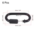 thumbnail image 2 of Unique Bargains 5mm Oval Shape Quick Link Screw Lock Chain Connector Black 6 Pack, 2 of 5