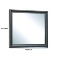 thumbnail image 5 of Benjara BM233735 32 in. Transitional Style Wooden Frame Mirror, Antique Gray, 5 of 5
