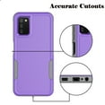 thumbnail image 6 of For Galaxy A03S Case, 2 in 1 Heavy Duty Armor Shockproof Cases,Hisdou Hybrid Dual Layer Rubber Drop Protection Grip Plastic Bumper Sturdy Phone Cover for Samsung Galaxy A03S 6.5"-Purple, 6 of 6