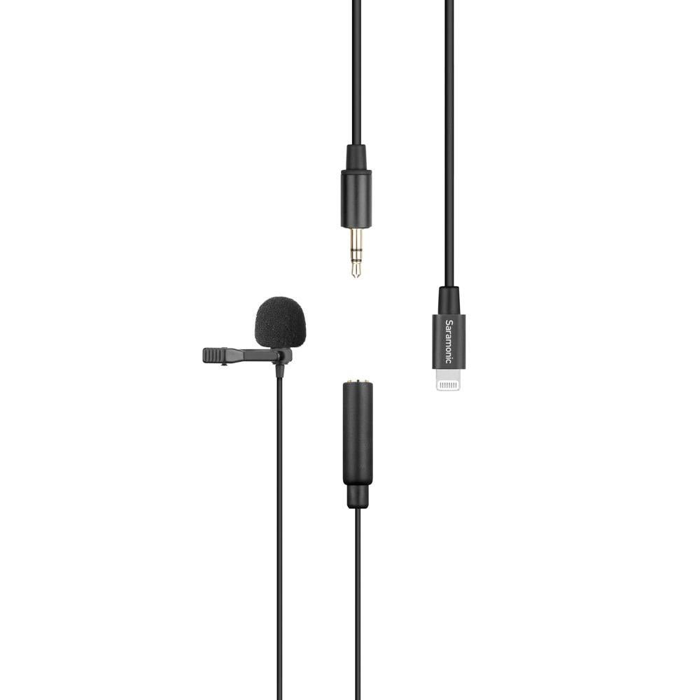 Saramonic LavMicro U1A Omnidirectional Clip-On Lavalier Microphone with Lightning Connector for iOS Devices