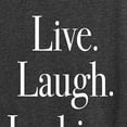 thumbnail image 3 of Instant Message - Live Laugh Lesbian - Women's Short Sleeve Graphic T-Shirt, 3 of 6