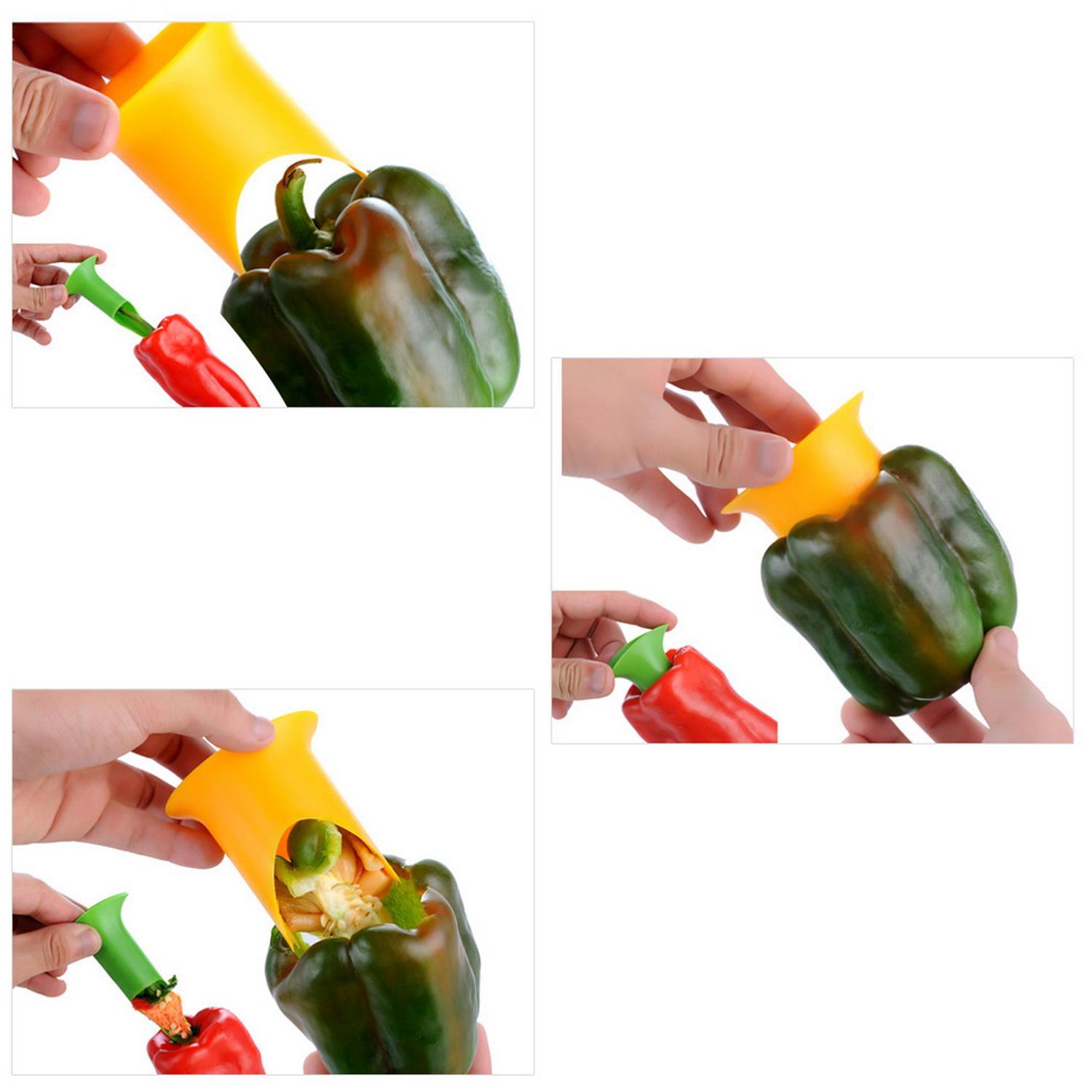 Tomato Core Separator De-cored Artifact Simple And Convenient laoonl 2pcs Pepper De-corer Kitchen Household Items