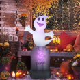 thumbnail image 3 of Décoration de Cour Gonflable d'Halloween de 6 Pi de Hauteur pour l'Extérieur, Colorée, à Intensité Réglable, Ghost, Gonflable, en Liquidation, avec Lumières DEL Intégrées pour Fête/fête/cour/jardin, 3 of 5