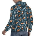 thumbnail image 6 of Pofeuu cute fall fox Print Mens Casual Hooded Collar Drawstring Hoodies Pullover Sweatshirts Casual Long Sleeve Shirts-4X-Large, 6 of 7