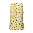 thumbnail image 2 of Rocae Sunflowers Bee for Men's Workout Tank Top Men's Running Tank Top Dry Fit Athletic Workout Tank TopsMedium, 2 of 9