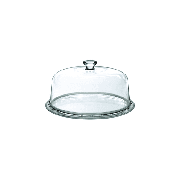 Base Para Pastel De Vidrio Borgonovo Palladio Con Domo 31 Cm