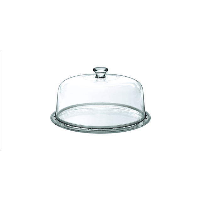 Base Para Pastel De Vidrio Borgonovo Palladio Con Domo 31 Cm
