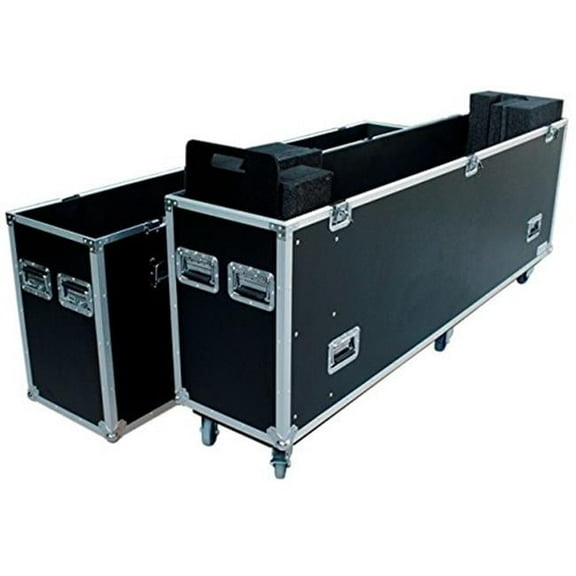 90 in. Fly Drive Case for One LED Television or Similarly Sized Equipment with Wheels