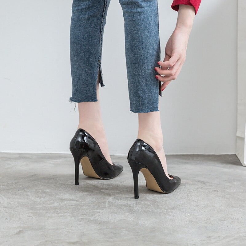 Kika Patent Leather Heel - FINAL SALE – Samantha Ogilvie