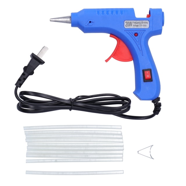 Pistola de pegamento de calefacción eléctrica, pistola de pegamento caliente 20W pistola de pegamento caliente pistola de pegamento DIY diseño elevado Jadeshay A