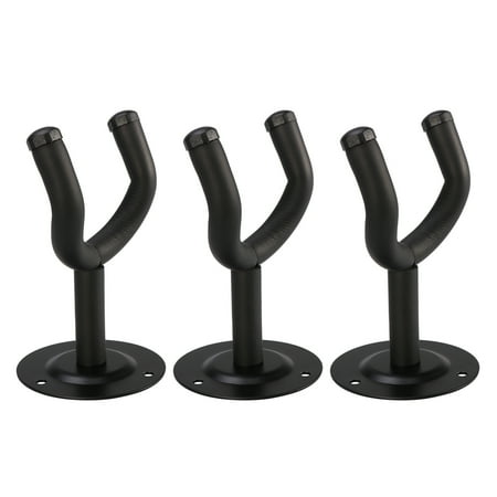 

NUOLUX 3pcs Guitar Hangers Fits all size Guitars Hook Holder Instrument Hangers Violins Round Shape