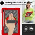 thumbnail image 3 of TECH CIRCLE Galaxy Tab S8 Plus/S7 FE/S7 Plus Case 12.4 Inch,Heavy Duty Shockproof Case with Pen Holder 360 Rotating Hand/Shoulder Strap Kickstand Case for Galaxy Tab S8 Plus/S7 Plus/S7 FE, Red/Black, 3 of 9