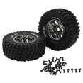thumbnail image 1 of RC Rubber Tires, 2Pcs Good Grip Improve Appearance RC Tire  For ZD Racing 1/7 -07 RC Car, 1 of 8