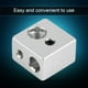 thumbnail image 3 of Bloque calefactor de aluminio MK10 de 20 x 20 x 13 mm con rosca M7 para impresora 3D, 3 of 9